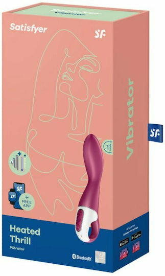 Satisfyer Heated Thrill Δονητής G-Spot με Απομακρυσμένο Έλεγχο 20.5cm Μωβ