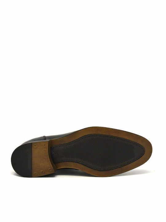 -1040 Leder Herren Freizeitschuhe Anatomisch Schwarz