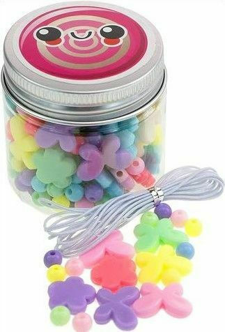 Graffiti Jewelry Jar with Beads (Various Designs/Assortment of Designs) 1pc