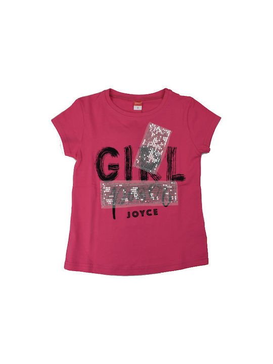 Joyce Παιδικό T-shirt Φούξια