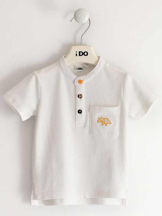 iDO Kids Blouse Short Sleeve White