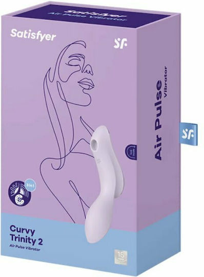 Satisfyer Curvy Trinity 2 Air Pulse Vibrator Purple