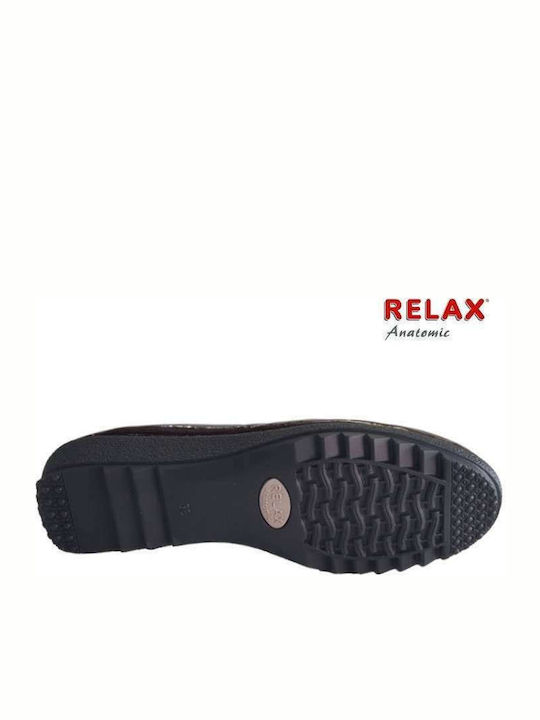 Relax anatomic 7103-13 Negru mocasini de damă pentru femei