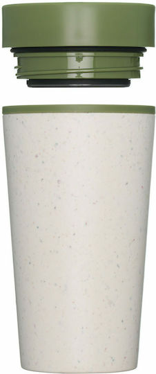rCUP Circular & Co Κούπα από Ανακυκλωμένο Χαρτί Cream and Honest Green 340ml