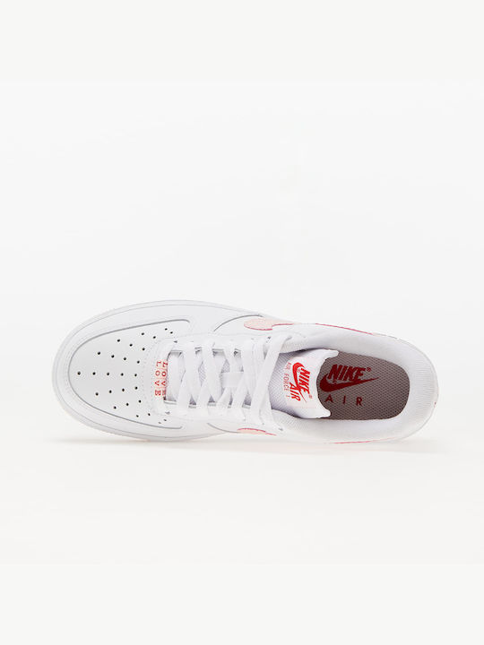 Air Force 1 '07 Damen Sneakers White / Atmosphere / University Red / Sail