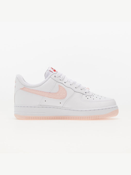 Nike Air Force 1 '07 Γυναικεία Sneakers White / Atmosphere / University Red / Sail