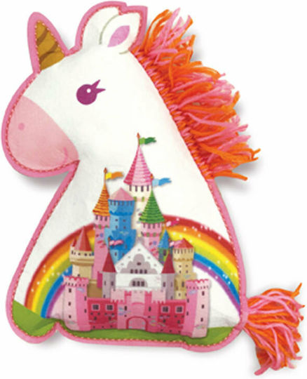 4M Stickerei Einhorn Kissen für Kinder 8+ Jahre+ Jahre