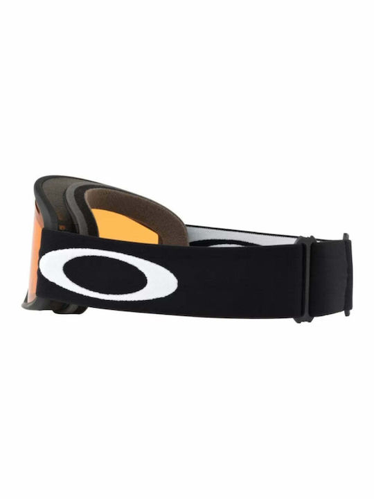 O-Frame 2.0 Pro Μάσκα Σκι & Snowboard Ενηλίκων Μαύρη με Φακό Πορτοκαλί