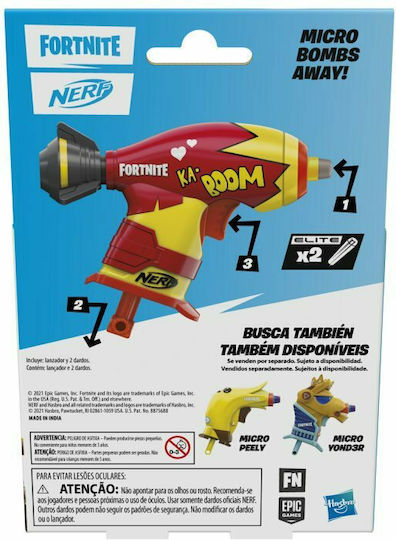 Nerf Нерф изстрелвач Microshots: Micro Bombs Away! Fortnite за 8++ години