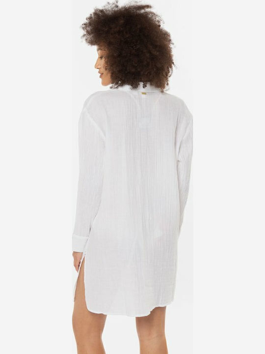 Roxy Unconditional Friend Women's Mini Caftan Beachwear White
