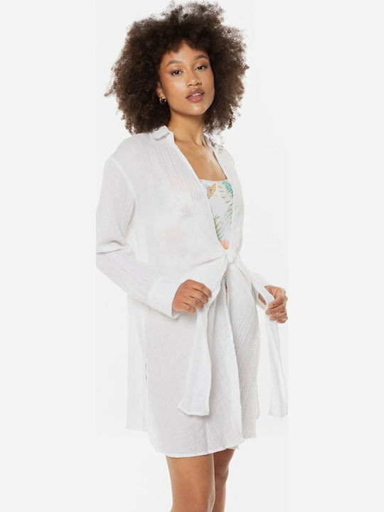 Roxy Unconditional Friend Women's Mini Caftan Beachwear White