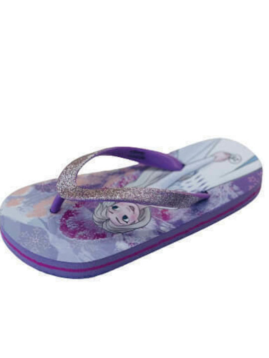 Disney Elsa Sea Flip Flops Purple Kids Girl (5401033447490)