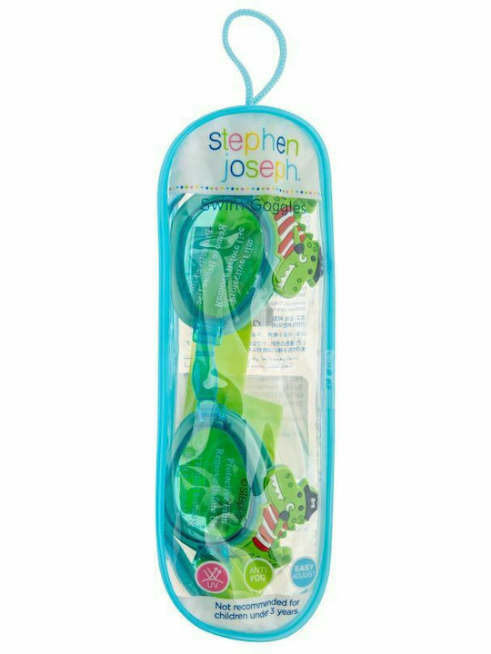 Stephen Joseph Dino Kids Green Swimming Goggles