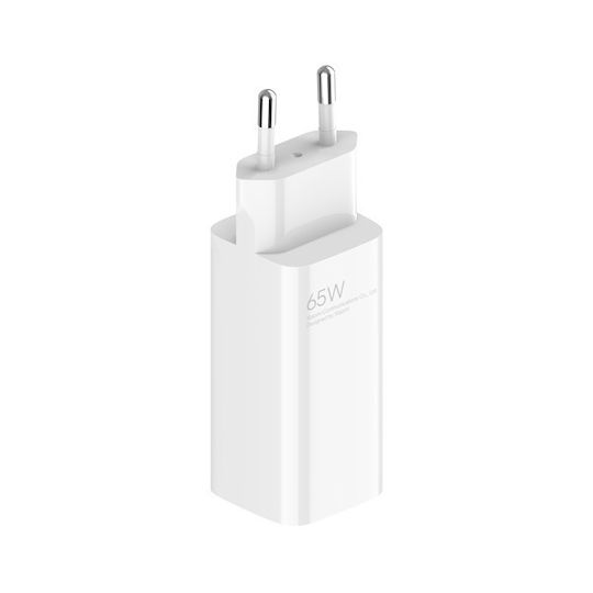 Xiaomi Charger GaN with USB-A Port and USB-C Port and Cable USB-C - USB-C 65W Power Delivery Whites (GaN BHR5515GL)
