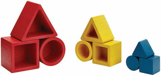 Plan Toys Παιχνίδι Ταξινόμησης Σχημάτων Σχήματα σε Φωλίτσες από Ξύλο για 18+ Μηνών