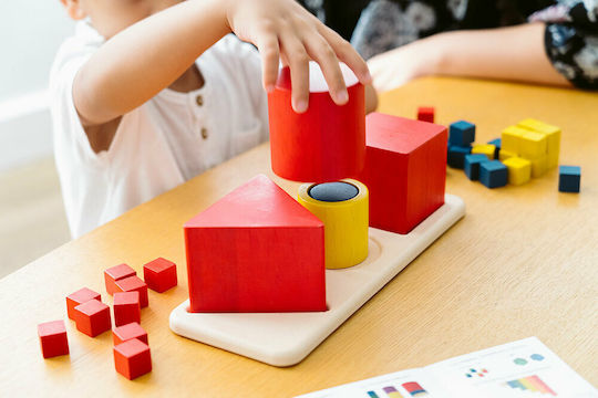 Plan Toys Παιχνίδι Ταξινόμησης Σχημάτων Σχήματα σε Φωλίτσες από Ξύλο για 18+ Μηνών