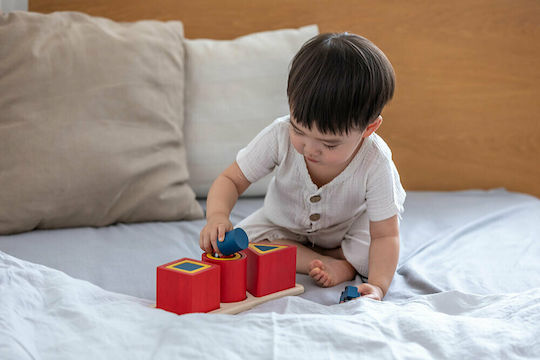 Plan Toys Παιχνίδι Ταξινόμησης Σχημάτων Σχήματα σε Φωλίτσες από Ξύλο για 18+ Μηνών