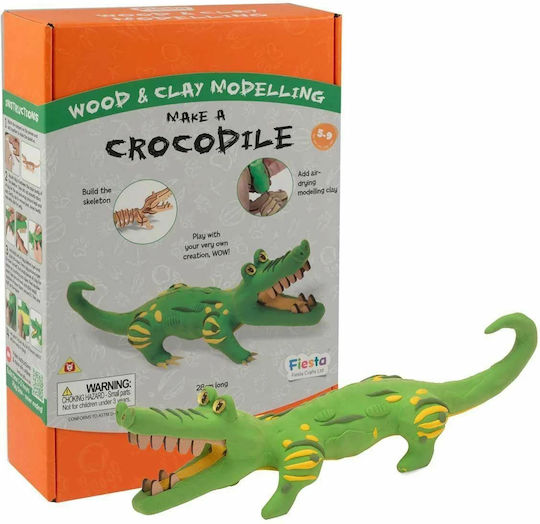 Fiesta Crafts Plasticine Crocodile Playset for 5-8+ Years