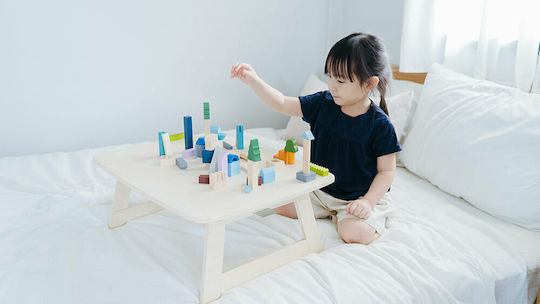 Plan Toys Building Blocks The City Wooden for 3+ Years 45 Pieces