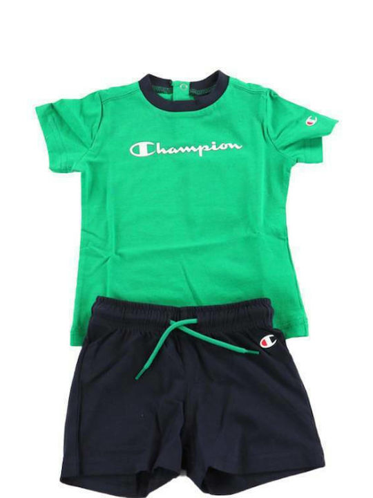 Champion Kids Set with Shorts Summer 2pcs Green