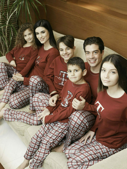 Galaxy Kids' Pajamas Winter Burgundy