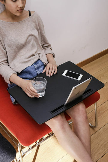 Kikkerland Extra Large iBed Tabletständer Schreibtisch in Schwarz Farbe