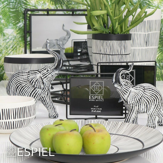 Espiel Wandspiegel mit Black Metallisch Rahmen 40x40cm 1Stück