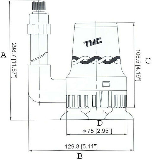 TMC Pompă de Santină Bilge pentru Barcă Automat Set de oxigenare multifuncțională 12V 12V