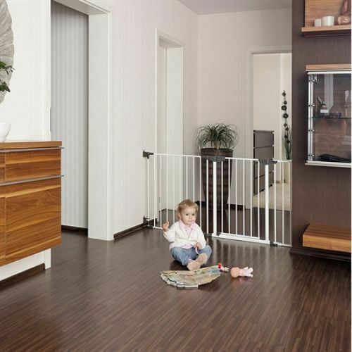 Reer Safety Gate Extensions with Screws, βιδωτό, βιδωτο made of Metal in White Color 75x20cm 1pcs