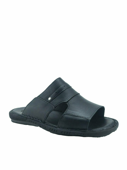 Gale Leder Herrensandalen in Schwarz Farbe