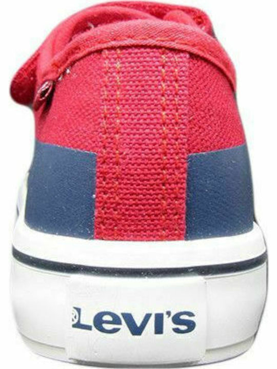 Square Kids Sneakers with Scratch Red