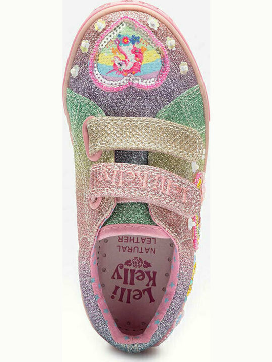 Unicorn Kinder Sneakers mit Klettverschluss Mehrfarbig