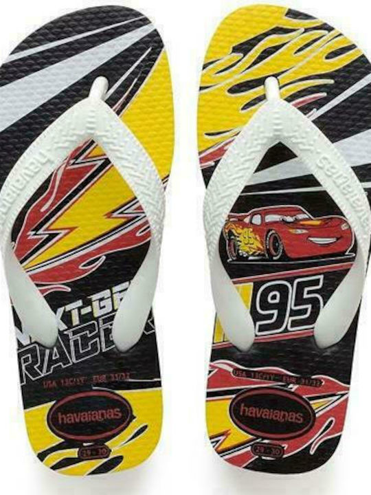 Havaianas Kids' Flip Flops Disney Cars White Cars