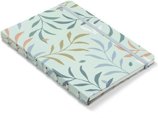 Filofax Botanical Σημειωματάριο A5 Ριγέ Πράσινο
