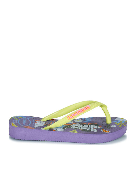 Kids' Flip Flops Minnie Purple Slim Disney Cool