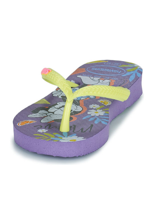 Kids' Flip Flops Minnie Purple Slim Disney Cool