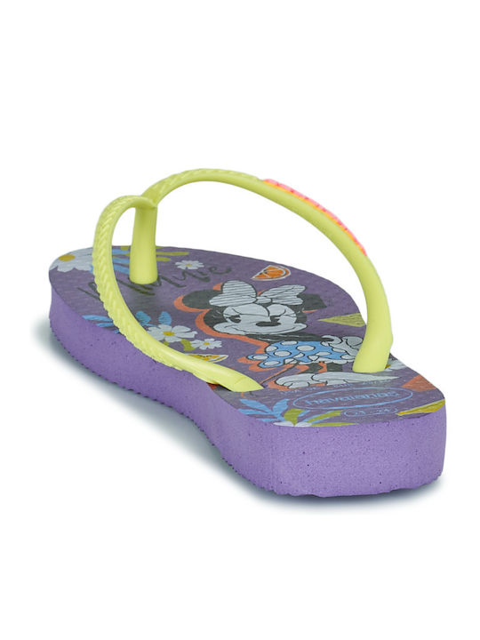 Kids' Flip Flops Minnie Purple Slim Disney Cool