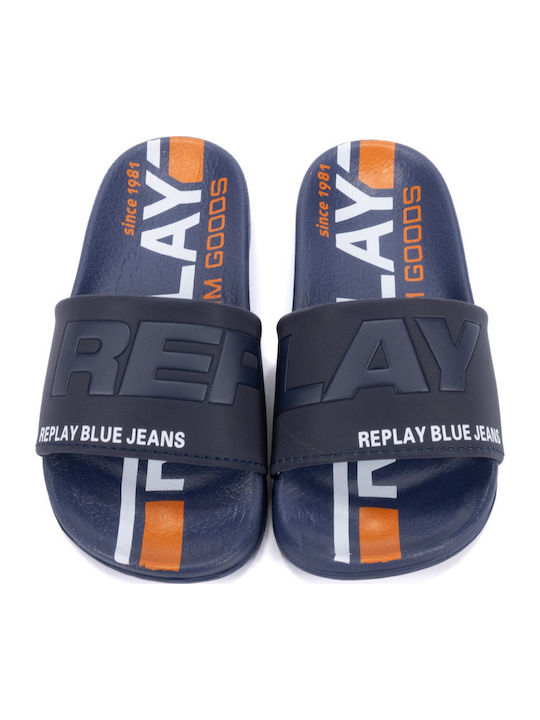 Παιδικές Σαγιονάρες Slides Navy Μπλε Kids Slide Jr Boy