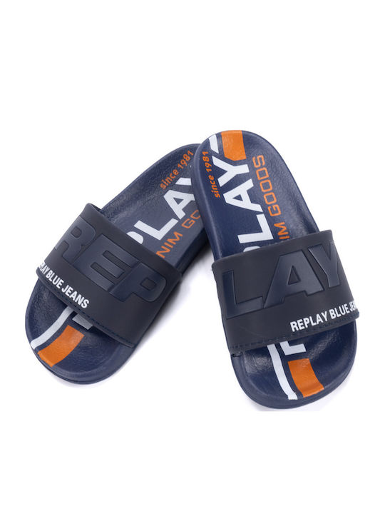 Παιδικές Σαγιονάρες Slides Navy Μπλε Kids Slide Jr Boy