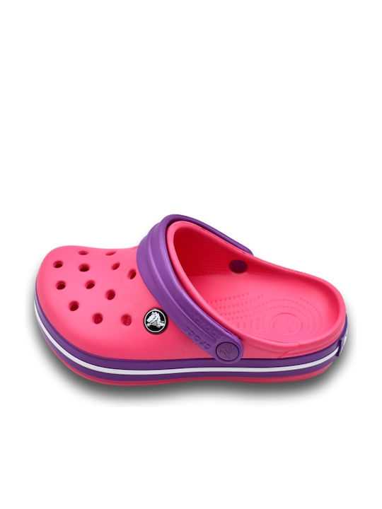 Crocband Children's Anatomical Beach Shoes Fuchsia