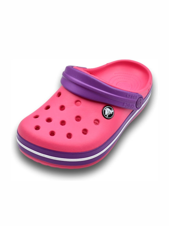 Crocband Children's Anatomical Beach Shoes Fuchsia