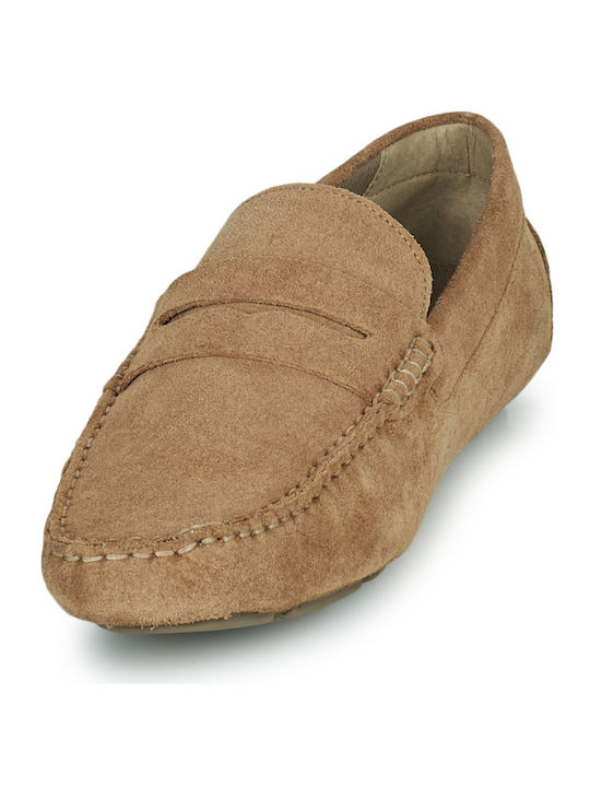 Suede Ανδρικά Loafers Taupe