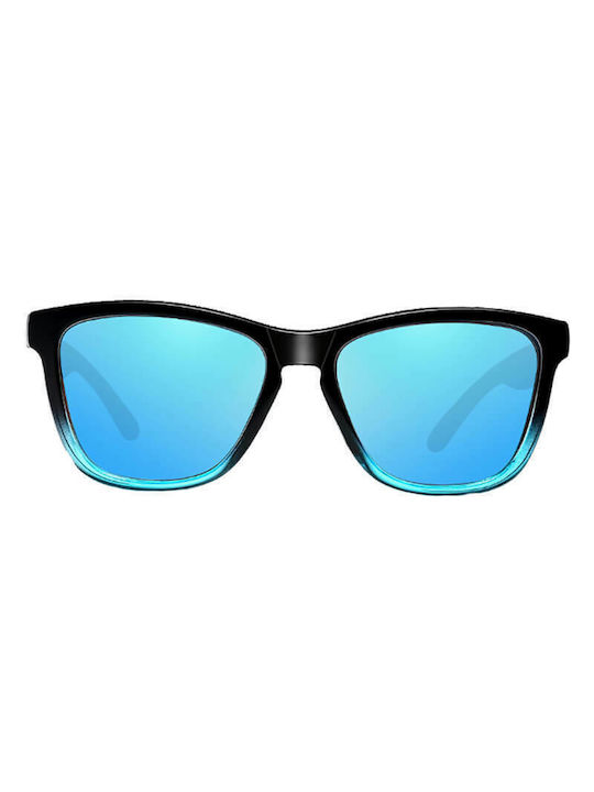 Moscow Mule Sonnenbrillen mit Mehrfarbig Rahmen und Blau Polarisiert Linse MM/0717/4