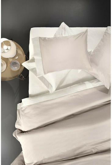 Guy Laroche Set Cearșafuri King Size 270x280cm. Silky Natural/Ivory 4buc
