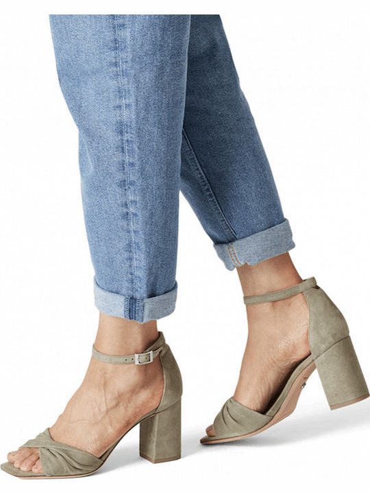 Suede Sandals Sage