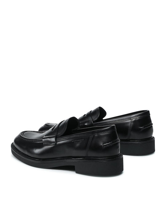 Lords Δερμάτινα Ανδρικά Loafers σε Μαύρο Χρώμα