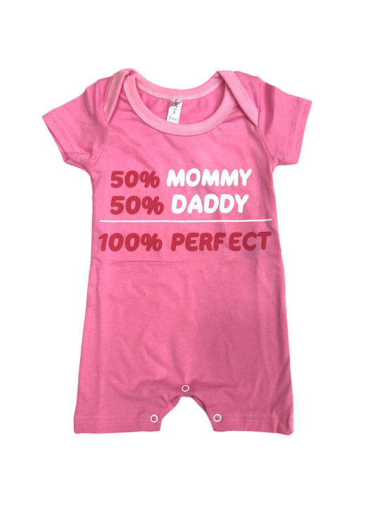 Dreams by Joyce Baby Bodysuit Set Short-Sleeved Pink