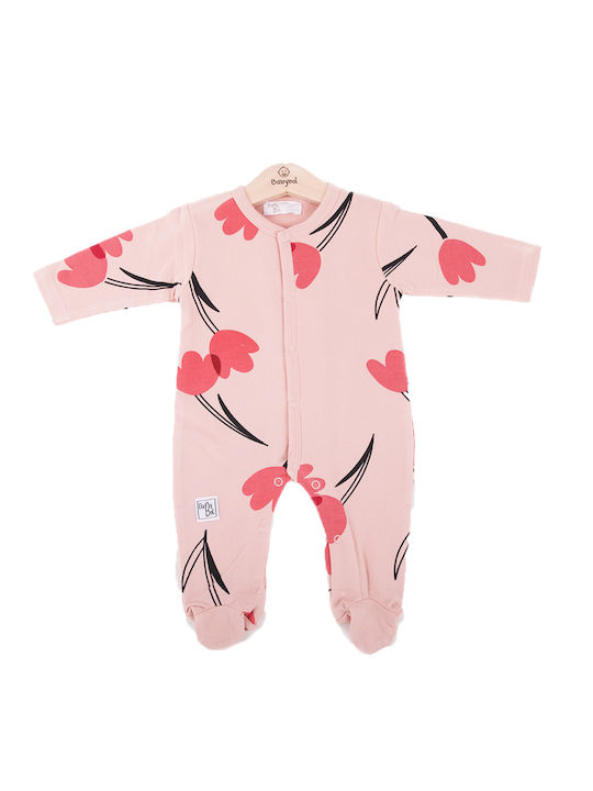 Babybol 21819 Baby Bodysuit Set Long-Sleeved Pink