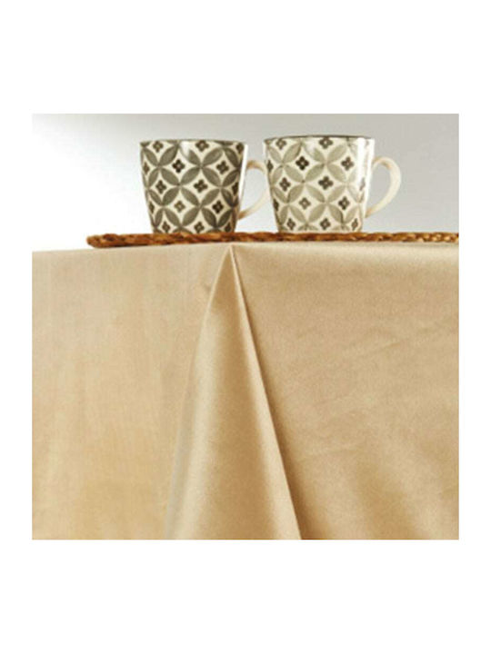 Whitegg Ζ022 Polyester Tablecloth Sand 140x220cm