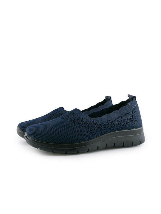 02-2216 B-Soft Damen-Slipper - Slip On BLUE